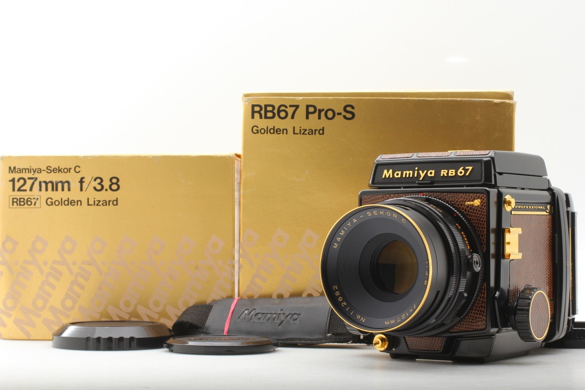 Top MINT] Mamiya RB67 Pro S Golden Lizard Film Camera 127mm