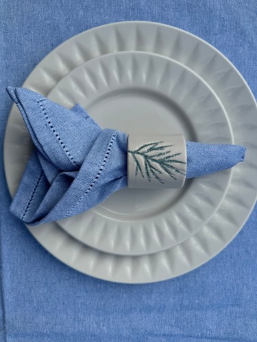 Cotton Couture Table Napkin - 45x45 cm Hemstitch Table Linen Essentials set of 6 - Picture 12 of 14