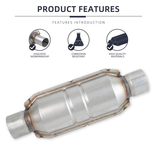Convertidores catalíticos 2X 2,5" protector térmico EPA de 15" de largo para Cadillac SRX 2013-2016 - Imagen 6 de 15