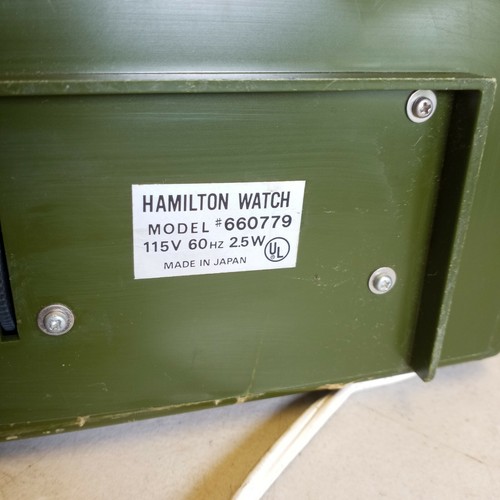 Vintage Electro-Mechanical / Synchron HAMILTON  DIGITAL MANTEL CLOCK Retro - Picture 9 of 10