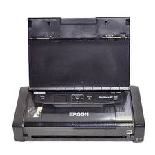 Epson WorkForce WF-100 Wireless Mobile Inkjet Printer B581A No Power Cord Tested