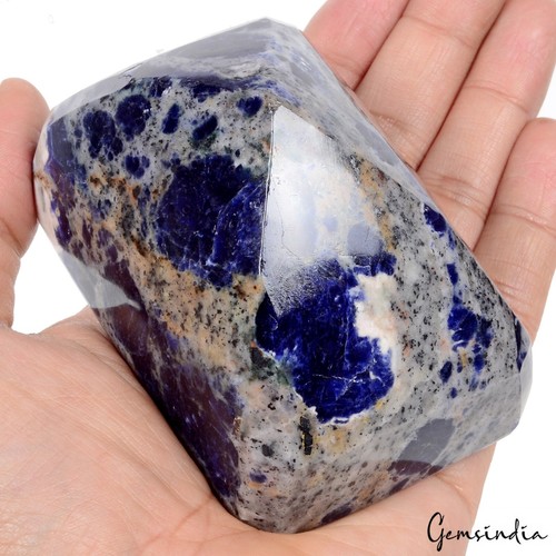 2800 Cts Natural Blue Sodalite Octagon Cut Earth mined Rare Gemstone From Canada - Picture 7 of 7