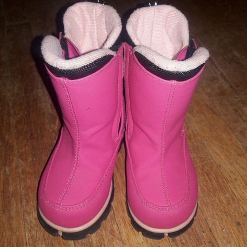 Toddler LANDS END Winter Snow Boots, Size 7 Pink - Picture 2 of 6