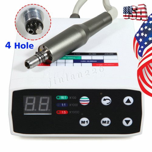 NSK Dental Electric Brushless MicroMotor+Fiber Optic 1:5 Increasing Contra Angle - Picture 7 of 12