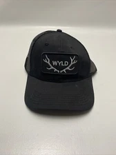 WYLD Cannabis Co California Trucker Hat Ball Cap Cotton Blend Black & Silver New