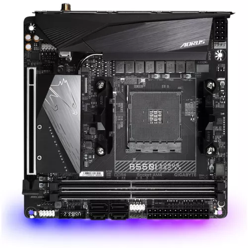 GIGABYTE B550I AORUS PRO AX Motherboard AMD B550 AM4 DDR4 M.2 Mini-ITX USB 3.2