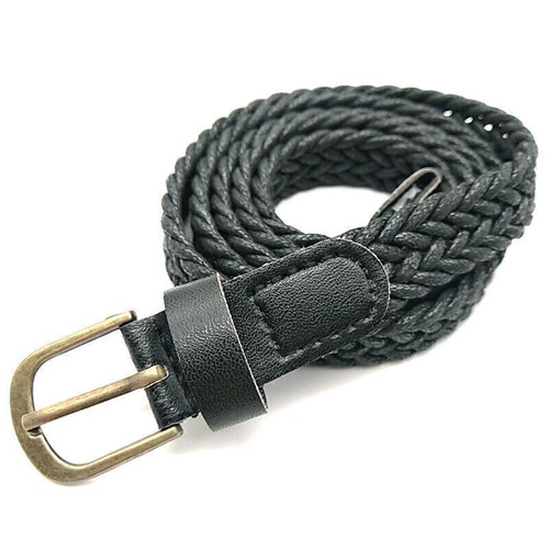 Women Elastic Woven Braided Belts Pin Buckle Fashion Webbing Jeans Waistband UK. - Picture 13 of 35
