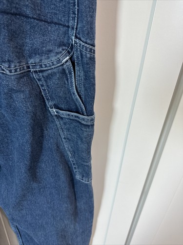 VTG Nautica Men's Carpenter Denim Blue Jeans 34/30 Hammer Loop Tools - Picture 5 of 7