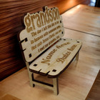 grandson personalised bench gift In loving memory grave marker keepsake memorial