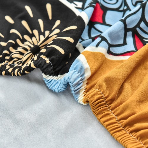 Sectional Sofa Cover 2 Pcs 3 Seat L Shape Couch Slipcovers w/4 Pcs Pillow Covers - Bild 61 von 91