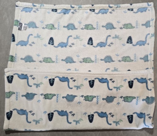 Adirondack Baby My Cozy Babydecke grau blau Dinosaurier weich warm flauschig 30x40" - Bild 2 von 5