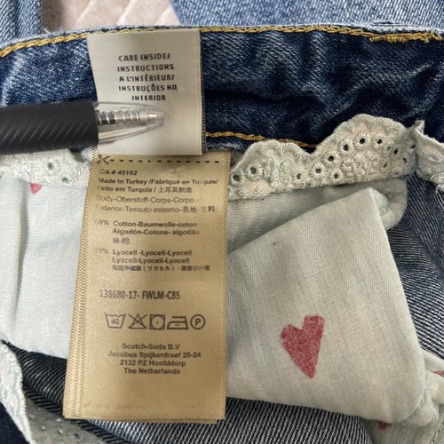 Scotch & Soda Women Patched Distressed Amsterdams Blauw Jeans Sz 30/32 Straight - Picture 15 of 24