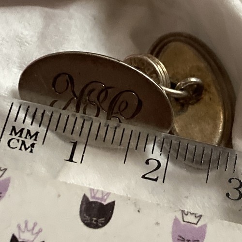 LINKS Of London Argento Sterling 925 Gemelli Ovali Vintage Timbrati Originari - Foto 5 di 6