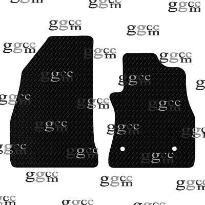 FITS FIAT DOBLO VAN FRONT 2010 & ON TAILORED BLACK RUBBER VAN FRONT FLOOR MATS