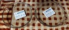 Lot of 2 Anchor Hocking Glass 9.5 Inch Pie Pans Crimped Edges Handles