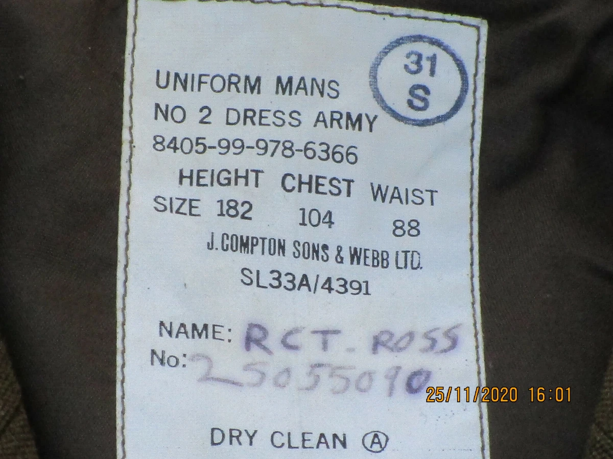 Uniform Men No.2 Dress, Reme Jacket Size 18210488, Medium | eBay