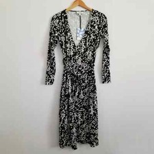 NWT DVF Target Diane Von Furstenberg Long Sleeve Sea Spots Wrap Dress Size XS