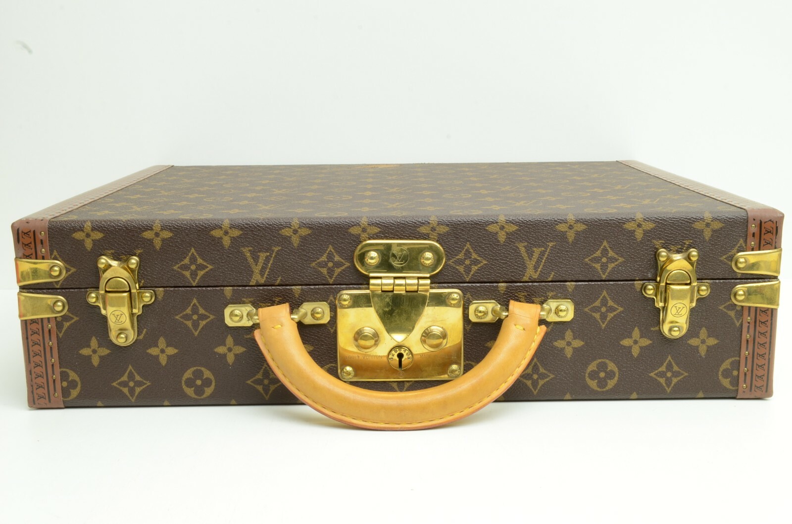 Louis Vuitton Monogram Macassar President Briefcase - Handbag | Pre-owned & Certified | used Second Hand | Unisex