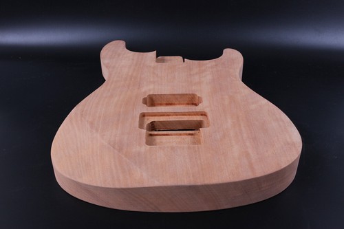Unfinished Guitar Body Replacement H Style Mahogany DIY Guitar locking nut - Picture 5 of 6