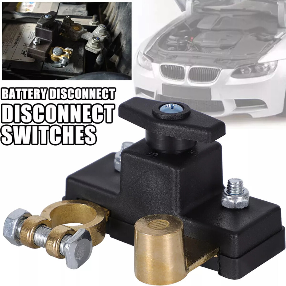 Universal 12V 300Amp Battery Brass Terminal Disconnect Switch Link Car & Truck E - Foto 3