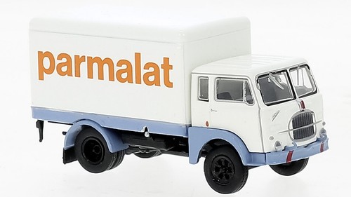 MODELLINO CAMION STATICO BREKINA FIAT 642 BOX WAGON PARMALAT 1962 SCALA 1:87 - Foto 4 di 5