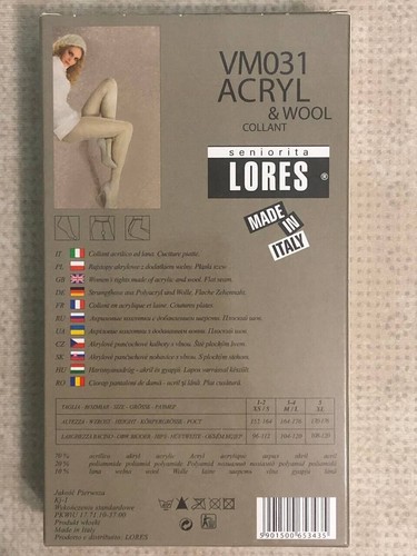 Lores VM 031 Acrylic Wool warm tights original pattern with shorts and gusset - Picture 7 of 10