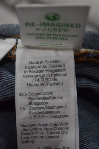 J.Crew Women XS Bibs Overalls Re-Imagined All Day Cotton Stretch Denim Blue Jean - Picture 10 of 18