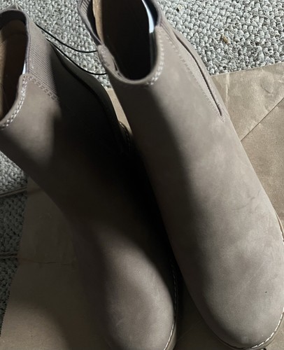 Damen-Stiefel Universal Thread Größe 11 Linda wasserabweisend Keilabsatz taupe braun - Bild 8 von 12
