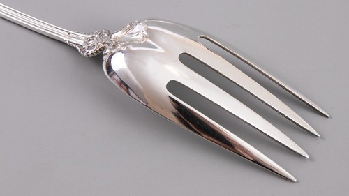 Antique Pompadour Whiting Manf Co Sterling Silver Serving Set 1895-1898 Marked - Picture 8 of 16