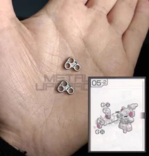 for RG 1/144 RX-0 Banshee Unicorn Full Armor Model 2PCs Metal Replace Parts G35