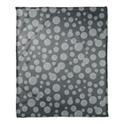 Creative Products Bubbles All Over Navy 50 x 60 Coral Fleece Blanket