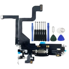 OEM For IPhone 13 Pro Charger Charging Port Dock MIC Headphone Flex Cable Black