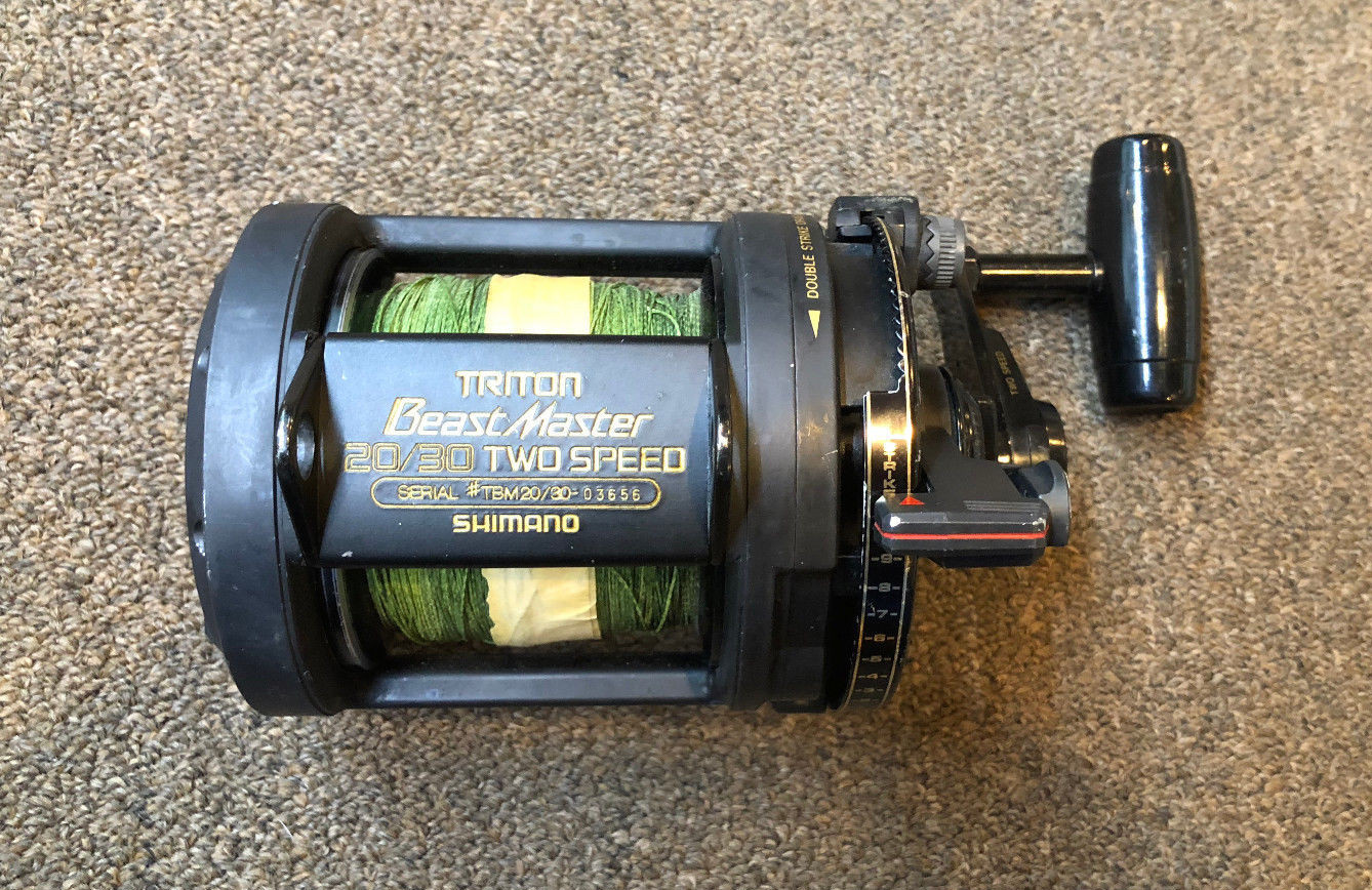Shimano Beastmaster 20 30 Triton de 2 Velocidades Palanca De Arrastre Reel De Pesca Shimano Beastmaster 20 30 Triton de 2 Velocidades Palanca De Arrastre Reel De Pesca