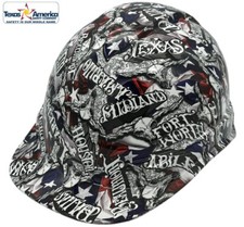 Sweet Home Texas Hydro Dipped Cap Style Hard Hat with Ratchet Suspension