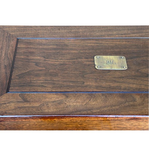 Vintage Natural Wood Light Brown Rectangular Trunk with Drawer ws4252 - Picture 11 of 14