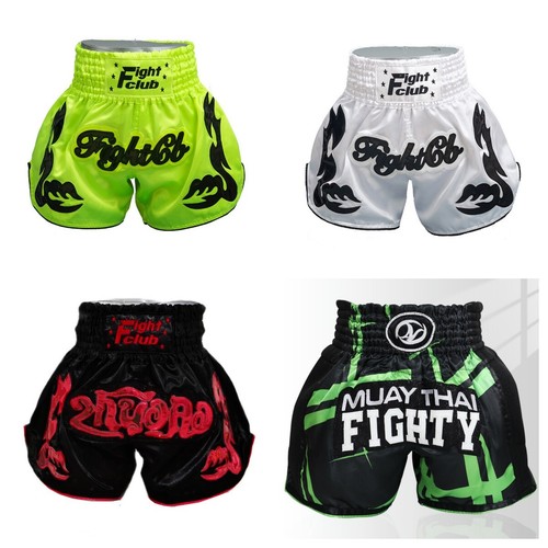 Pantalones Cortos de Kickboxing Boxers de Tailandia Muay Thai Pantalones Cortos de Boxeo Marcial Niños Adultos - Imagen 1 de 20
