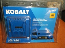 Genuine Kobalt 24V MAX 2.0Ah Lithium-Ion Battery & Charger Kit