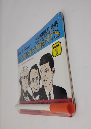 Vintage US Presidents Lee Publications Quiz Book Sealed John F Kennedy - Picture 4 of 4