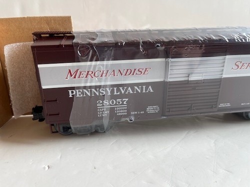 WEAVER O Gauge - PRR 3-Rail PS-1 - 40' Boxcar 28057 - MERCHANDISE SERVICE - NEW! - Picture 5 of 13