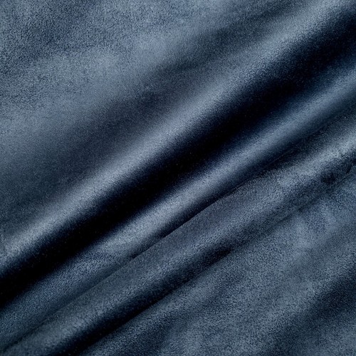 Navy Denim Blue Ultrasoft Upholstery Suede Fabric 58"" By The Yard Polyester - Picture 3 of 5