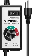 VIVOSUN Variable Fan Speed Controller AC 120V for Inline Duct Ventilation 1500W