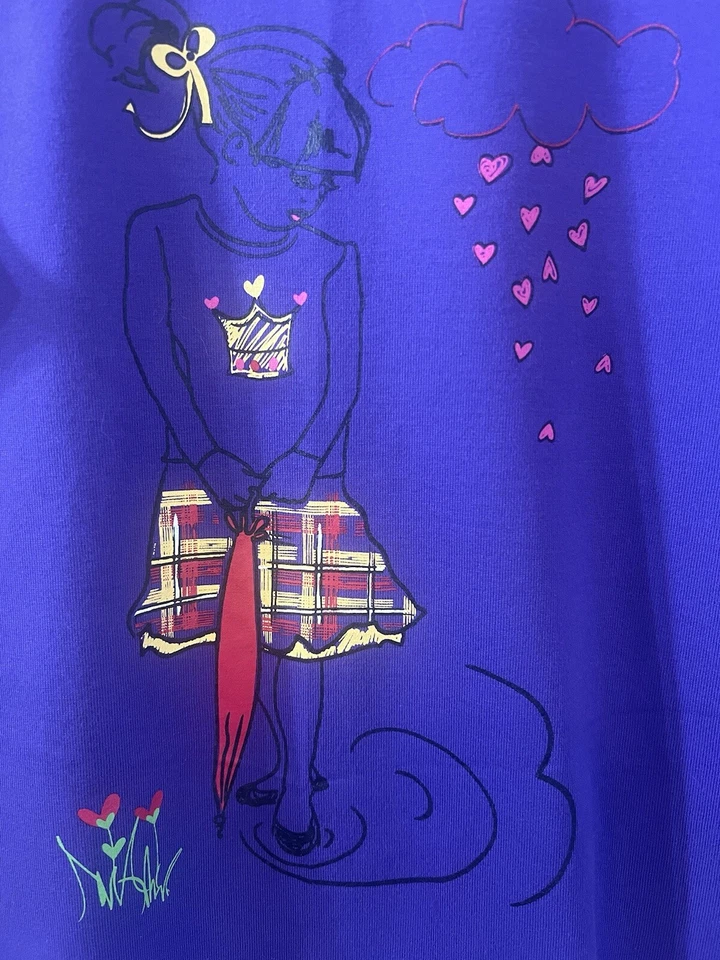 Top de niña Hanna Andersson manga 3/4 niña con estampado de falda a cuadros EUR 150 US 12 LN Foto 2 de 4