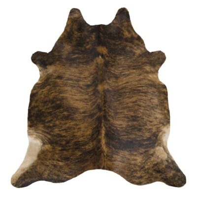 8x7 FEET ! Real Brindle Cowhide Rug natural hair Brown Cowhides Cow Hide Skin