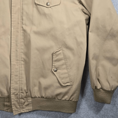 Brooks Brothers Jacket Mens 42 Long Beige Wool Lining Full Zip Khaki - Picture 3 of 12
