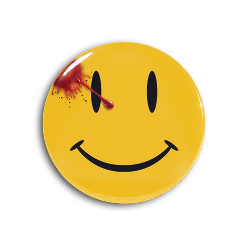 Happy Face Pin back Comedian's Badge Watchmen Pin Badge 58mm/2.2inch Button - Picture 7 of 9