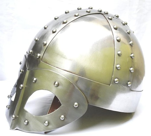 Mittelalter Wikinger Maske Deluxe Helm mit Innenfutter & Kinnriemen für Mann Replik - Bild 6 von 10