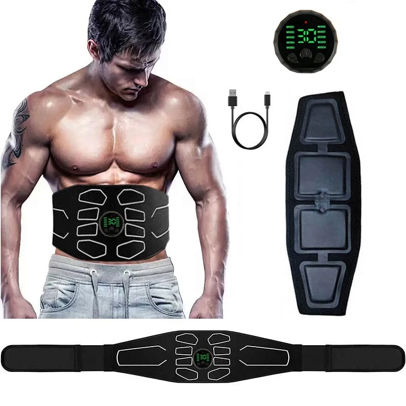 Ceinture Abdominale électrostimulation – Musculation Abdos Et Bras (Homme/Femme, Noir)