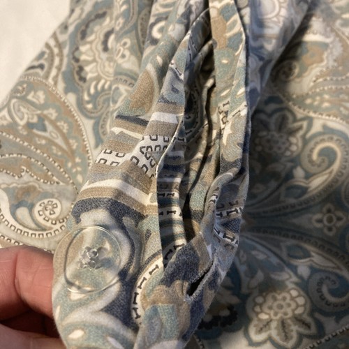 Pottery Barn Mackenna Paisley Organic Percale Duvet Cover Full/queen - Picture 8 of 8