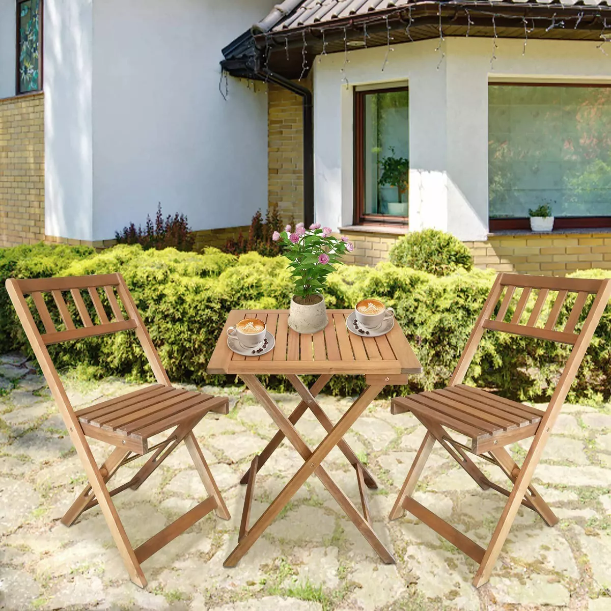 Foldaway patio table clearance and chairs