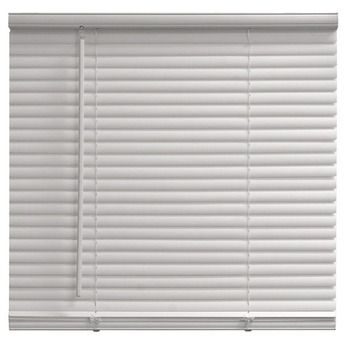 Mainstays 1" Cordless Vinyl Light Filtering Mini Blinds, White, 29" W x 64" L - Picture 3 of 3